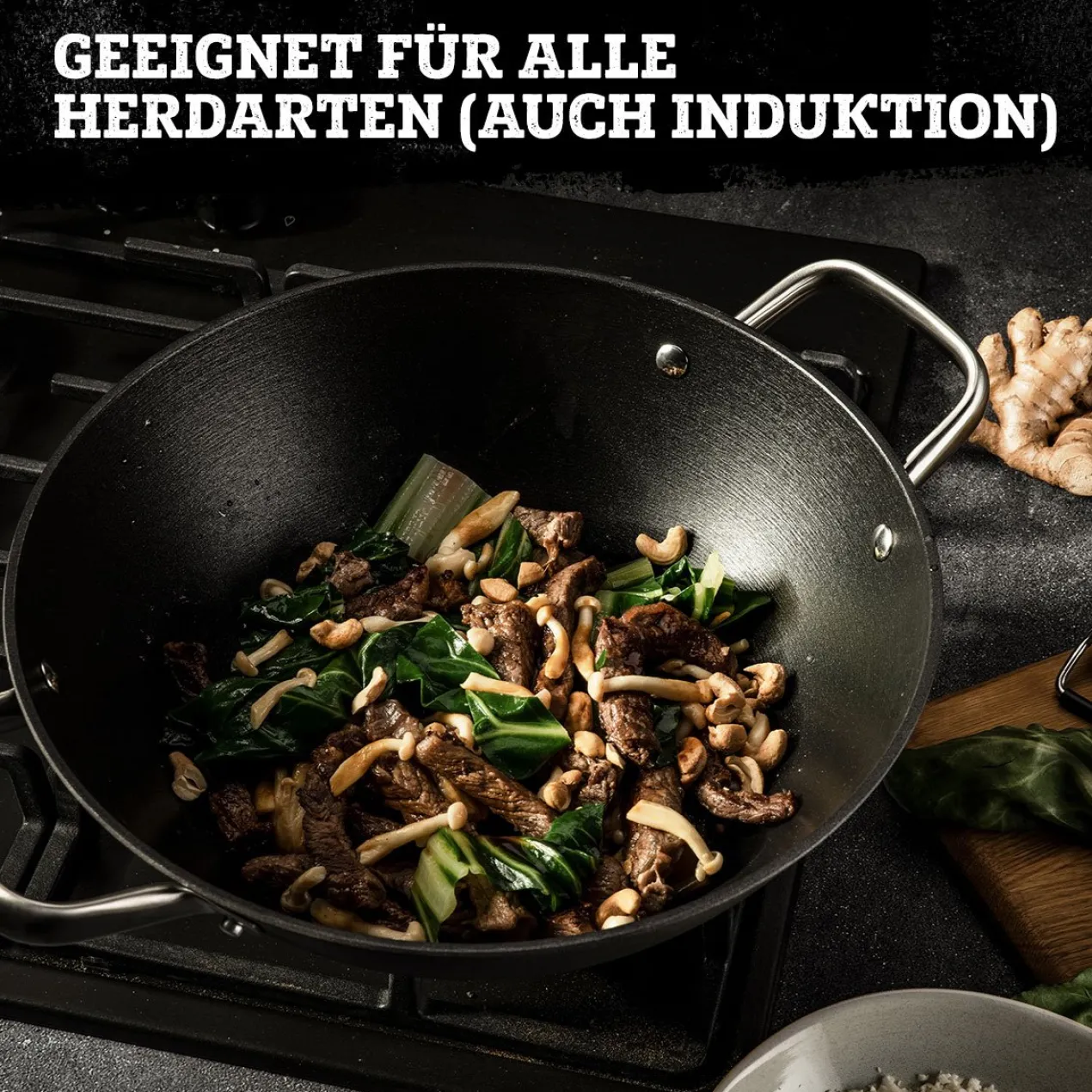 Profi Wok Force, antihaft, Ø32cm