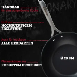 Profi Wokpfanne Force, Ø28cm
