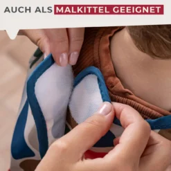 Ärmellätzchen mit Auffangtasche Mini Cooking, bunt
