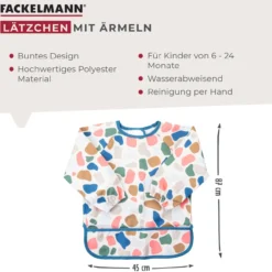Ärmellätzchen mit Auffangtasche Mini Cooking, bunt