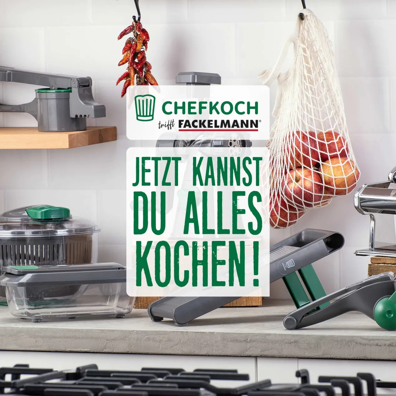 Salatschleuder mit Stopp-Taste