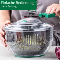 Salatschleuder mit Stopp-Taste