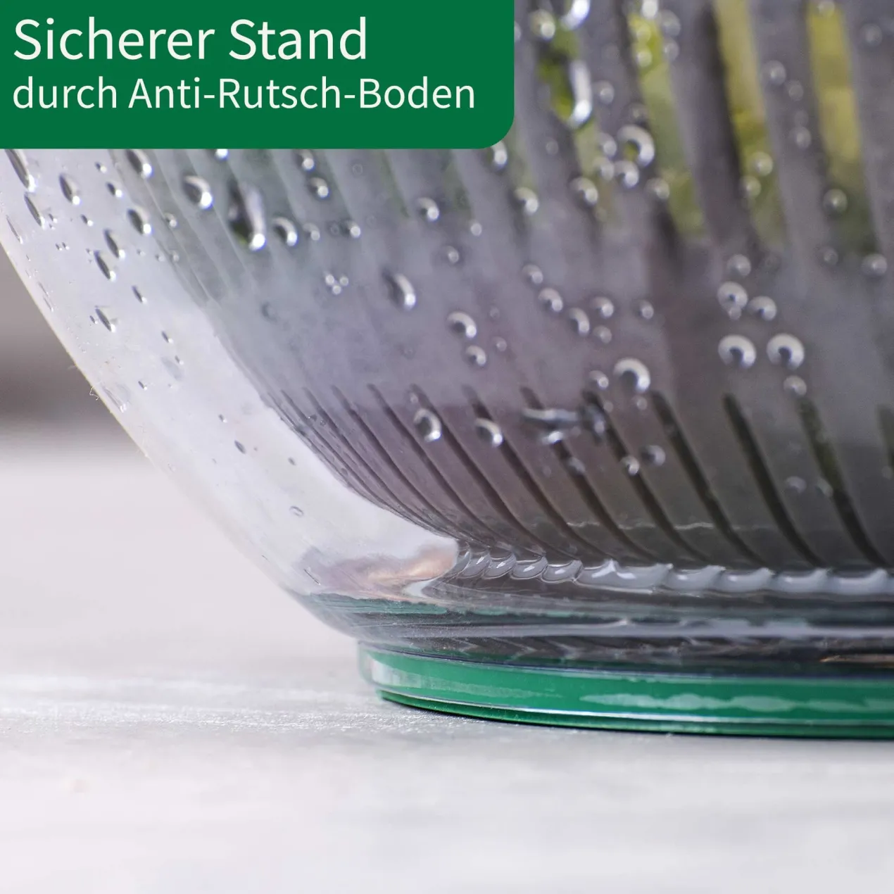 Salatschleuder mit Stopp-Taste