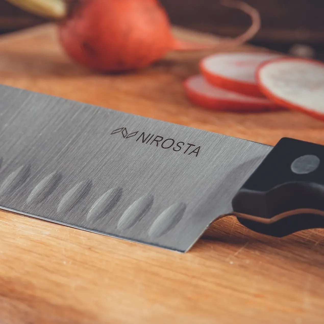 Santokumesser Mega, 18cm Klinge