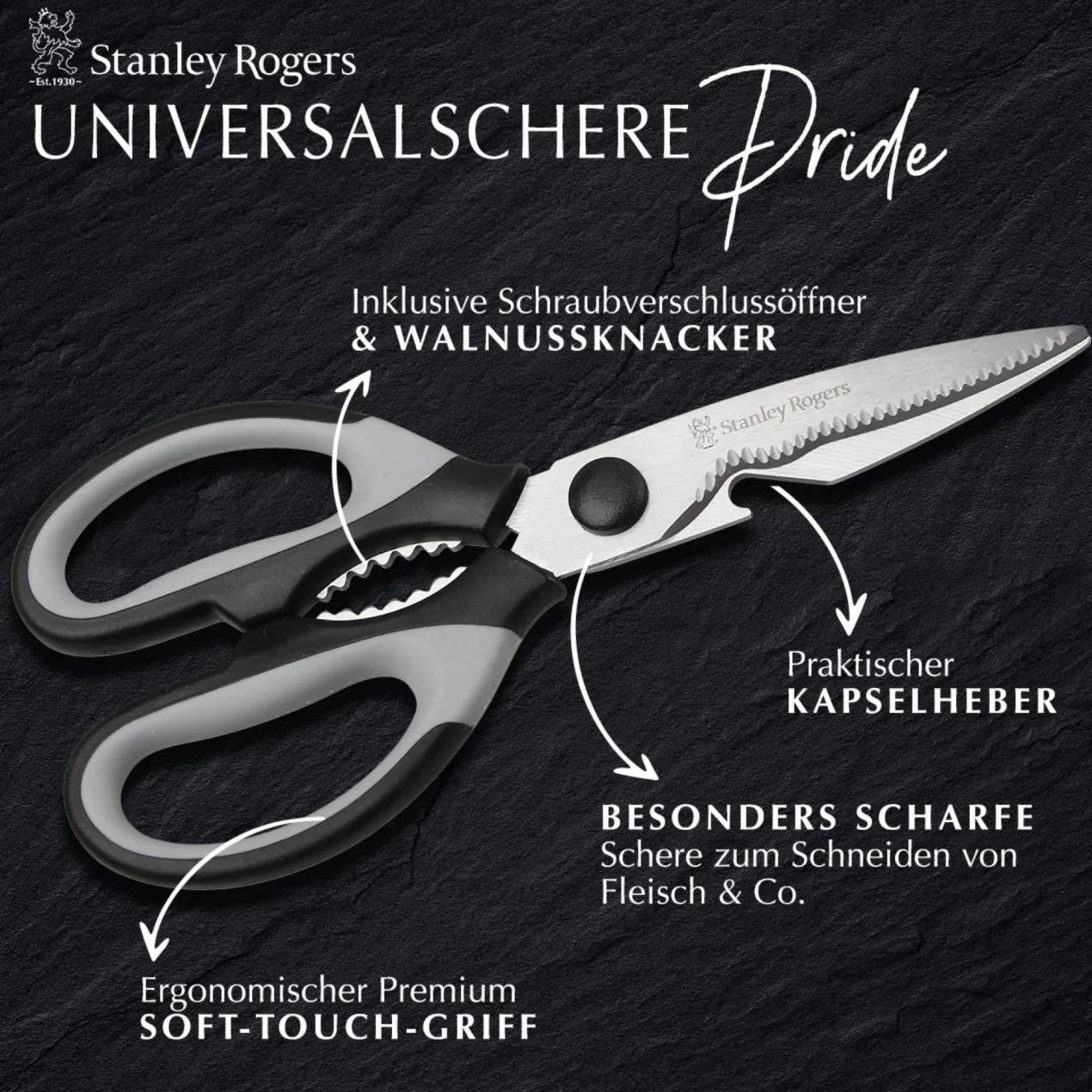 Schere multifunktional Pride, 20cm