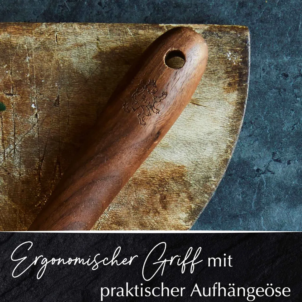 Schneebesen Black Walnut, 31cm, Walnussholz