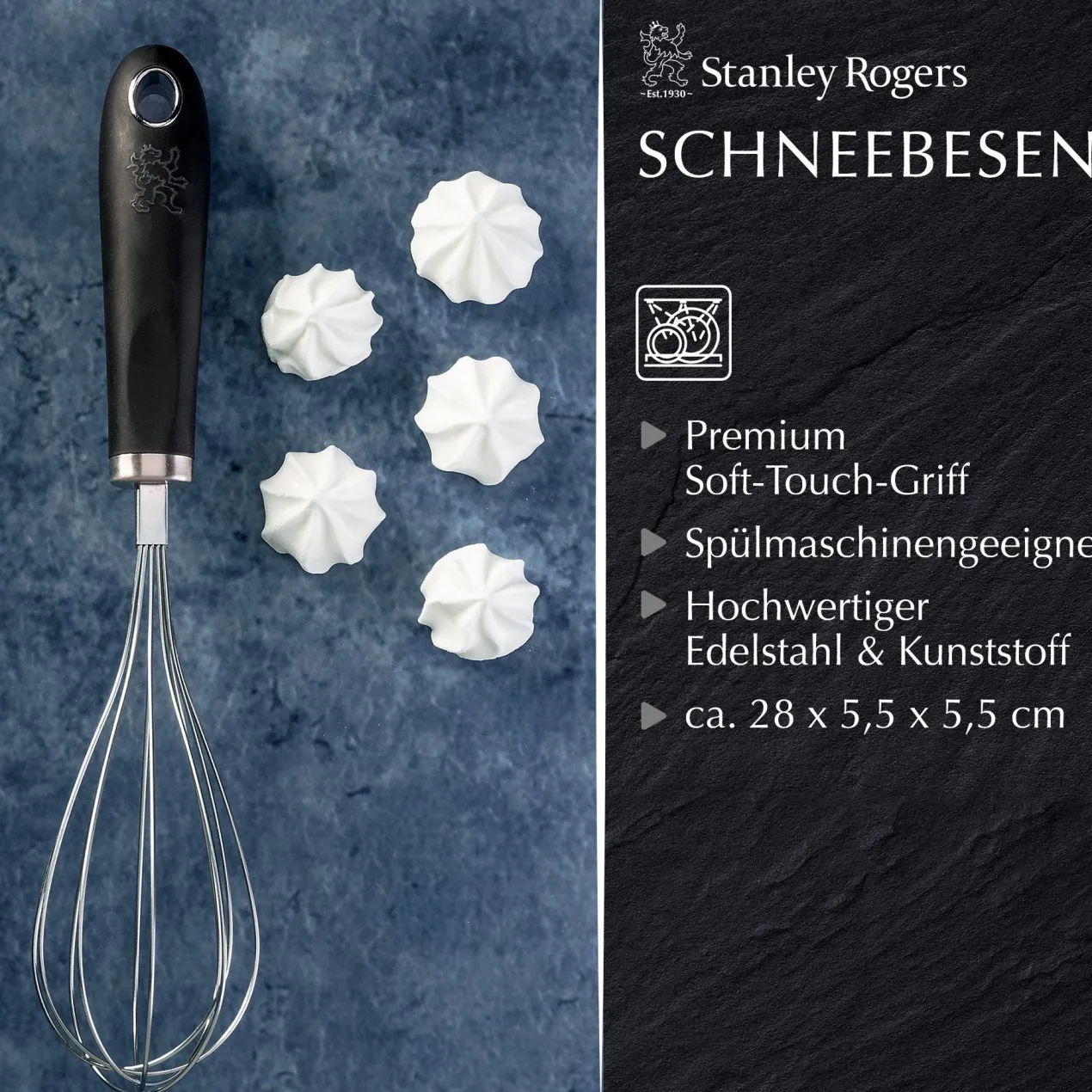 Schneebesen Pride, 28cm, Edelstahl