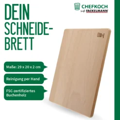 Schneidebrett, Buche, 29x20cm