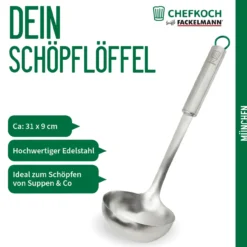 Schöpflöffel München, 31cm, Edelstahl