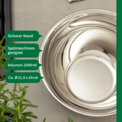 Schüssel, 2,5 l, Edelstahl