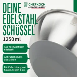 Schüssel, 1,25 l, Edelstahl