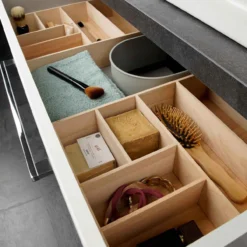 Schubkastenbox 26x7x32,1 cm, Buchenholz