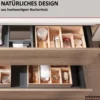 Schubkastenbox 20x7x32,1 cm, Buchenholz