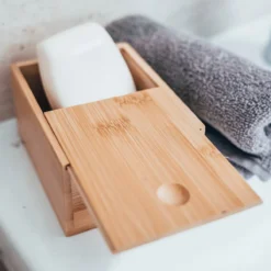 Seifenbox mit Schiebedeckel, Bambus