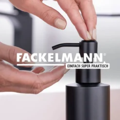 Seifenspender, 350ml, schwarz matt, Edelstahl