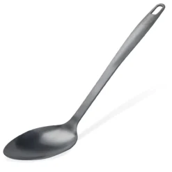 Servierlöffel Satin, schwarz, Edelstahl