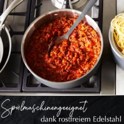 Servierlöffel Satin, schwarz, Edelstahl