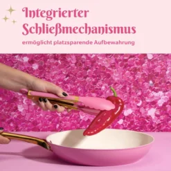 Servierzange, pink gold