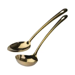 Set Schöpf- und Servierlöffel, gold, 2-tlg.