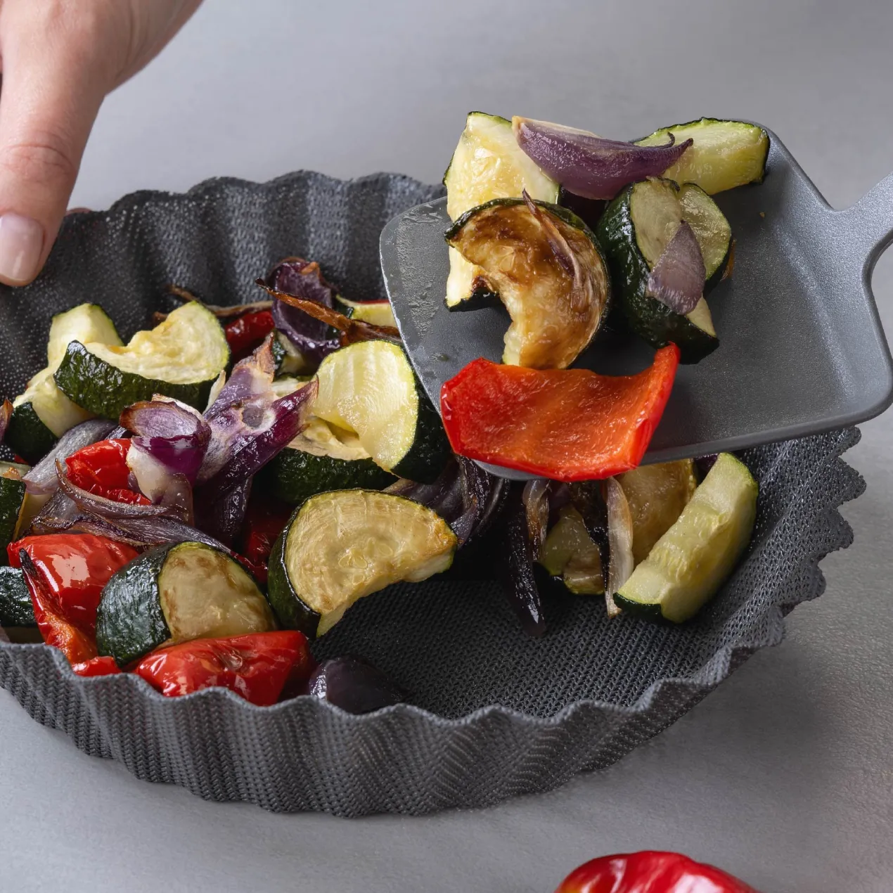 Silikonform für Heißluftfritteuse, antihaft, Ø20cm