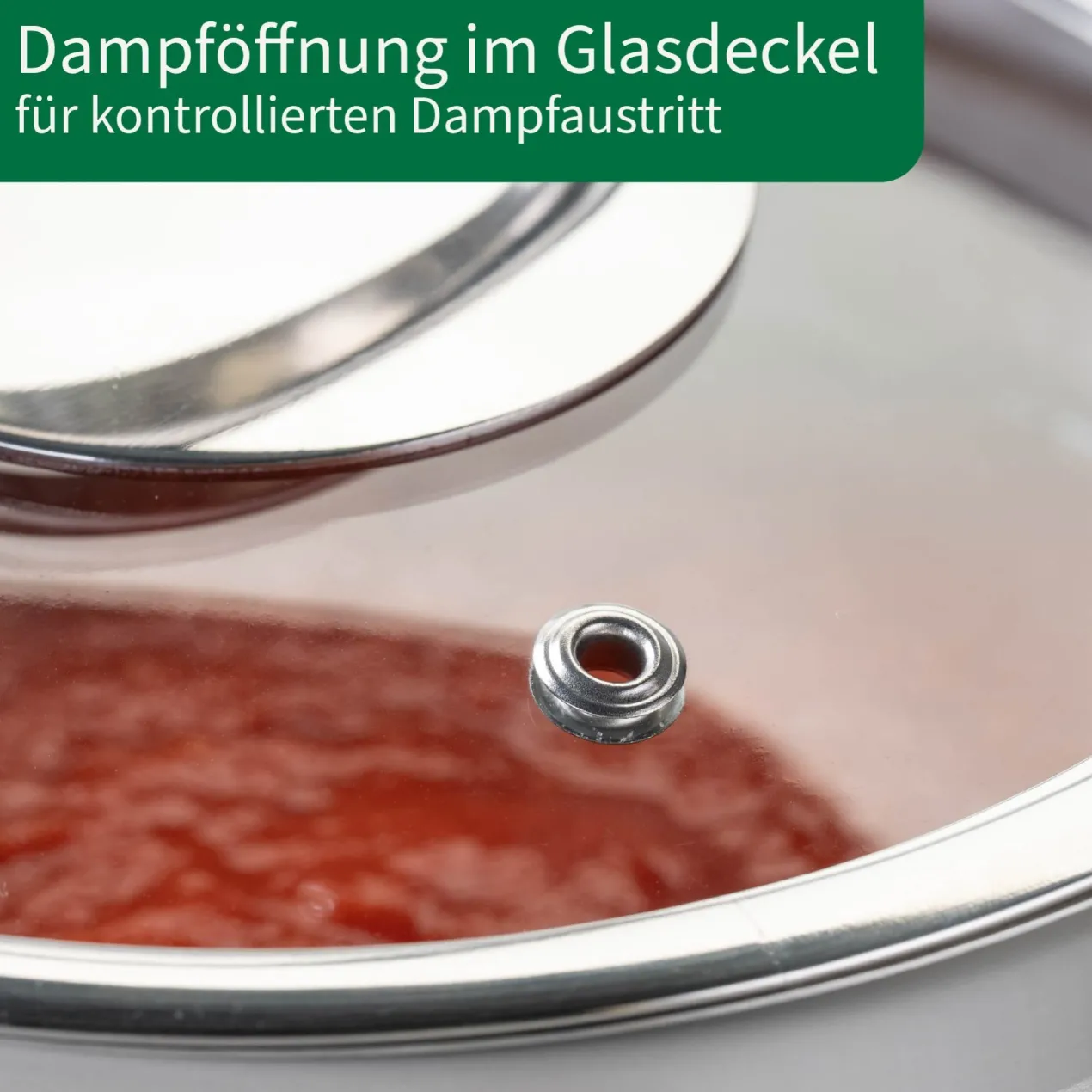 Soßentopf mit Glasdeckel Leipzig, Ø16cm