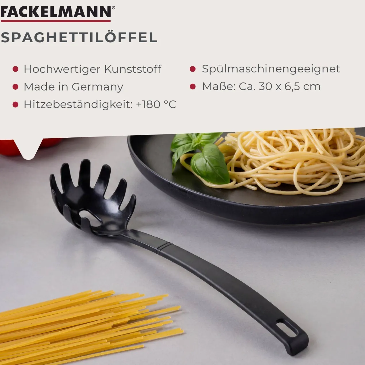 Spaghettilöffel Nero