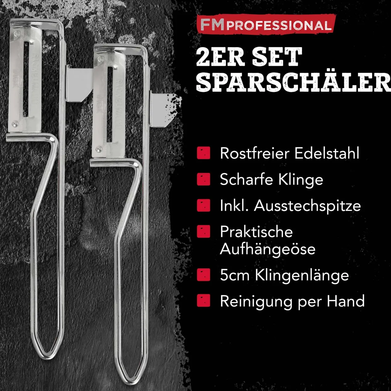 Sparschäler-Set, 15cm, 2 Stk.