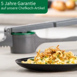 Spätzlepresse mit 3 Lochscheiben, 4-teilig