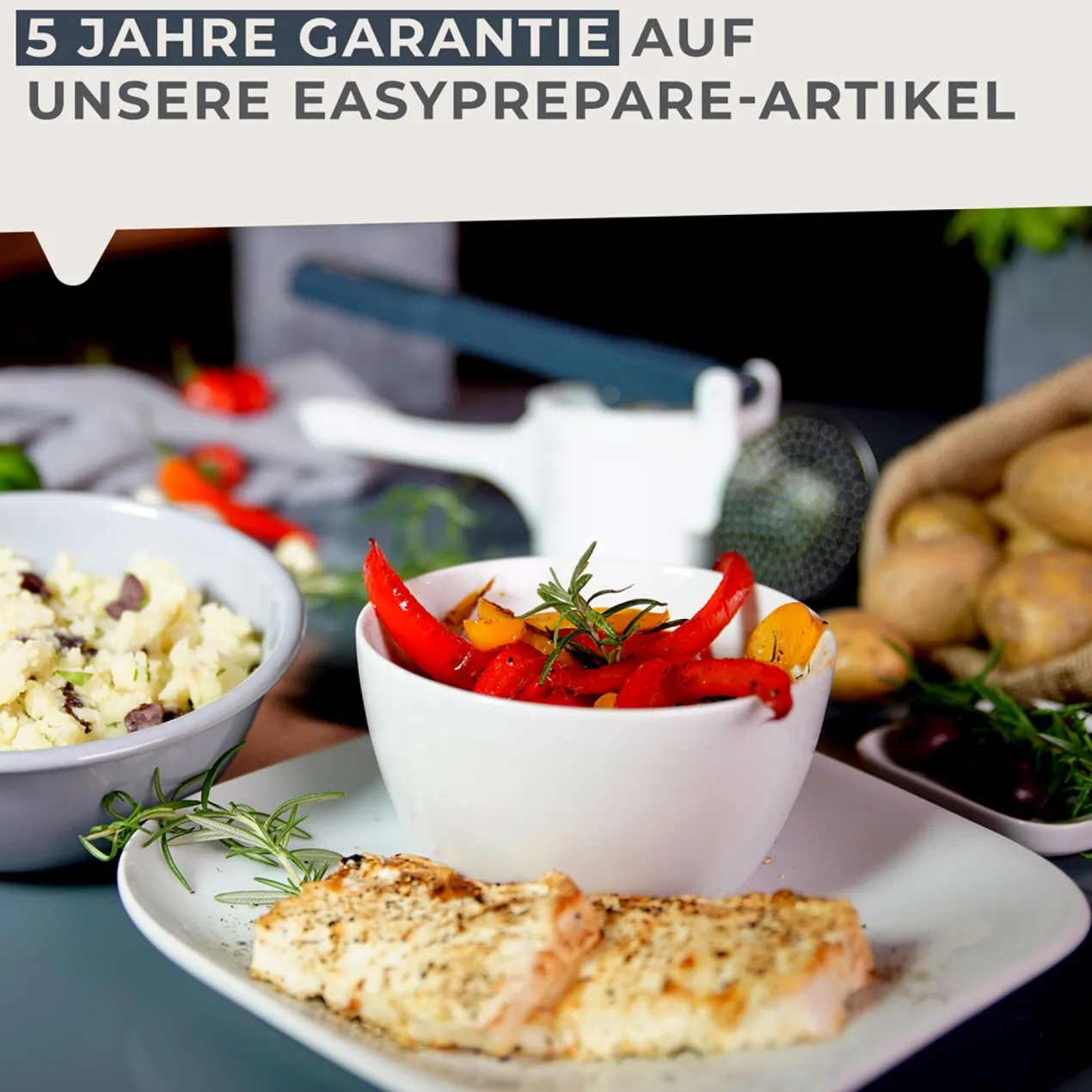 Spätzlepresse mit 3 Lochscheiben #easyprepare, 4-teilig