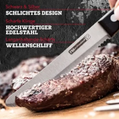 Steakmesser / Pizzamesser, 6 Stück