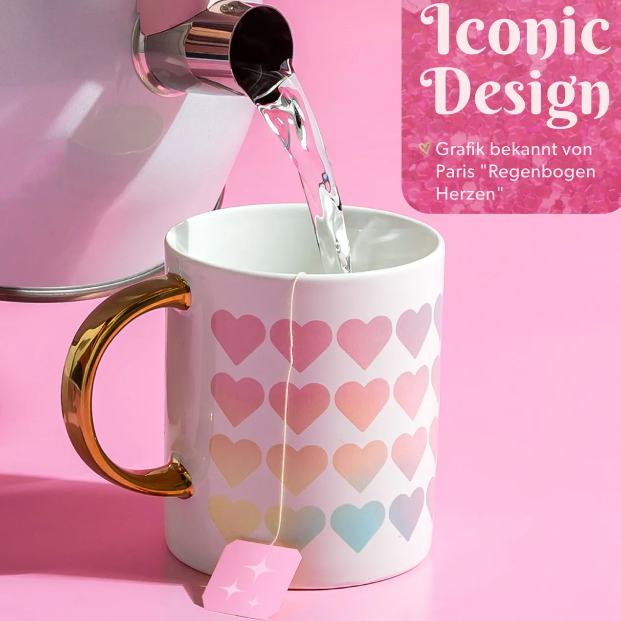 Tasse "Herzen", 450ml