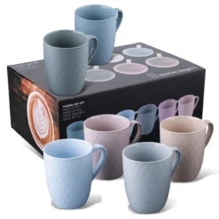 Tassen bunt, 340ml, 6er Set