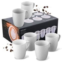 Tassen weiß, 340ml, 6er Set