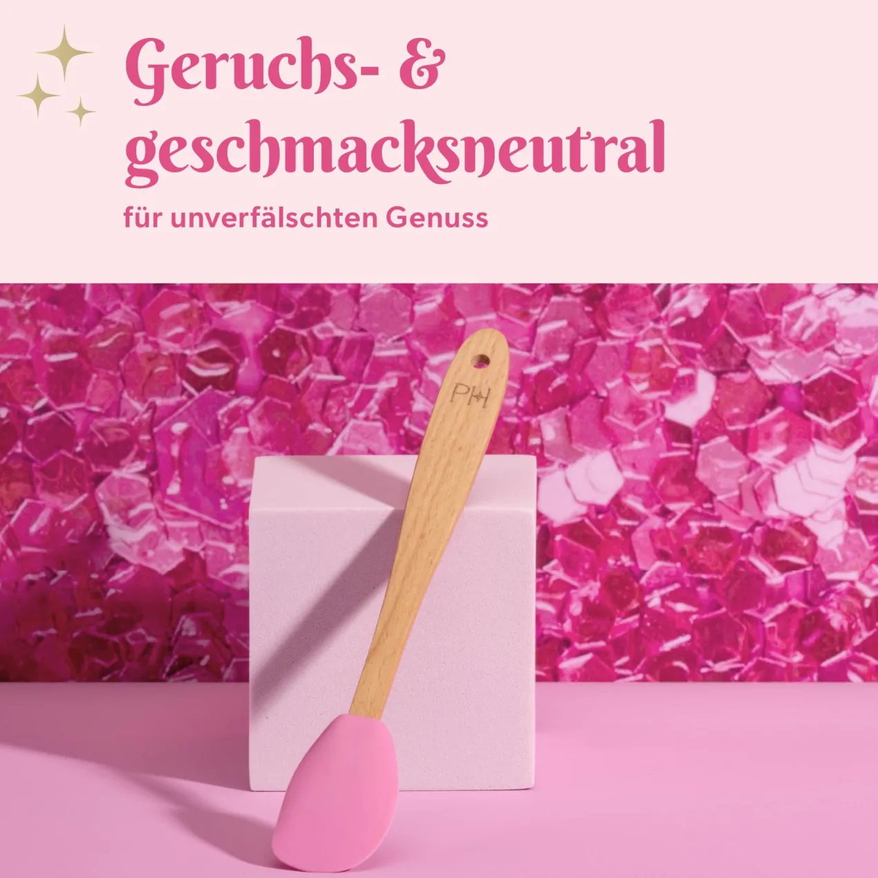Teigschaber mini, 20cm, pink