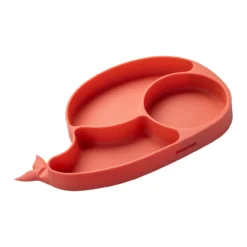 Teller mit Saugnapf Mini Cooking, Wal, unterteilt, Silikon