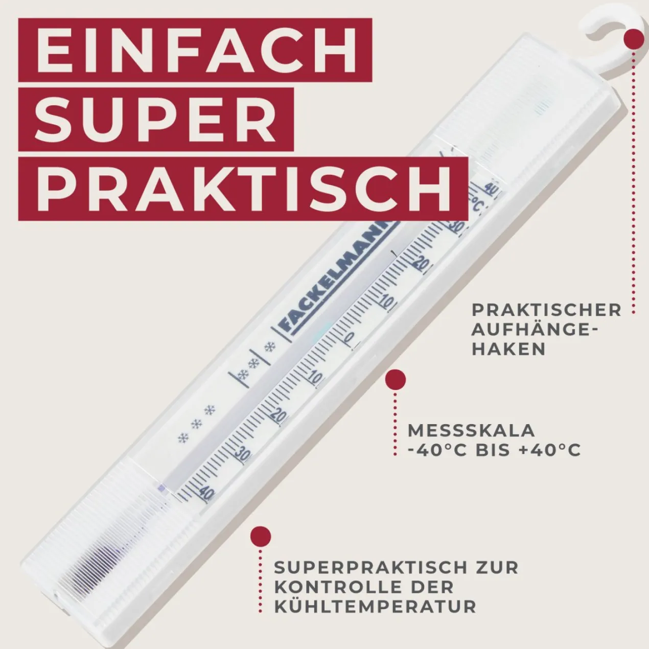 Thermometer für Kühltruhe