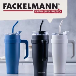 Thermotrinkbecher Schwarz, 1,2 L