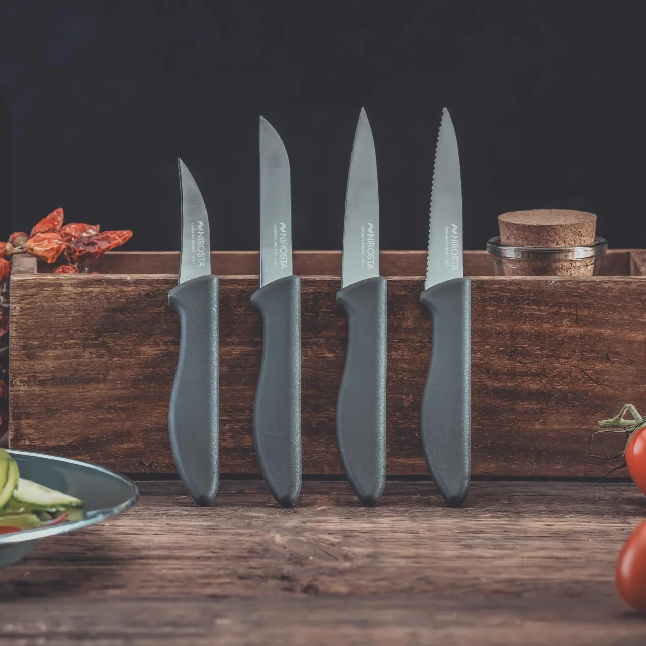 Tomatenmesser Original, 8,5cm Edelstahl-Klinge, gezahnt