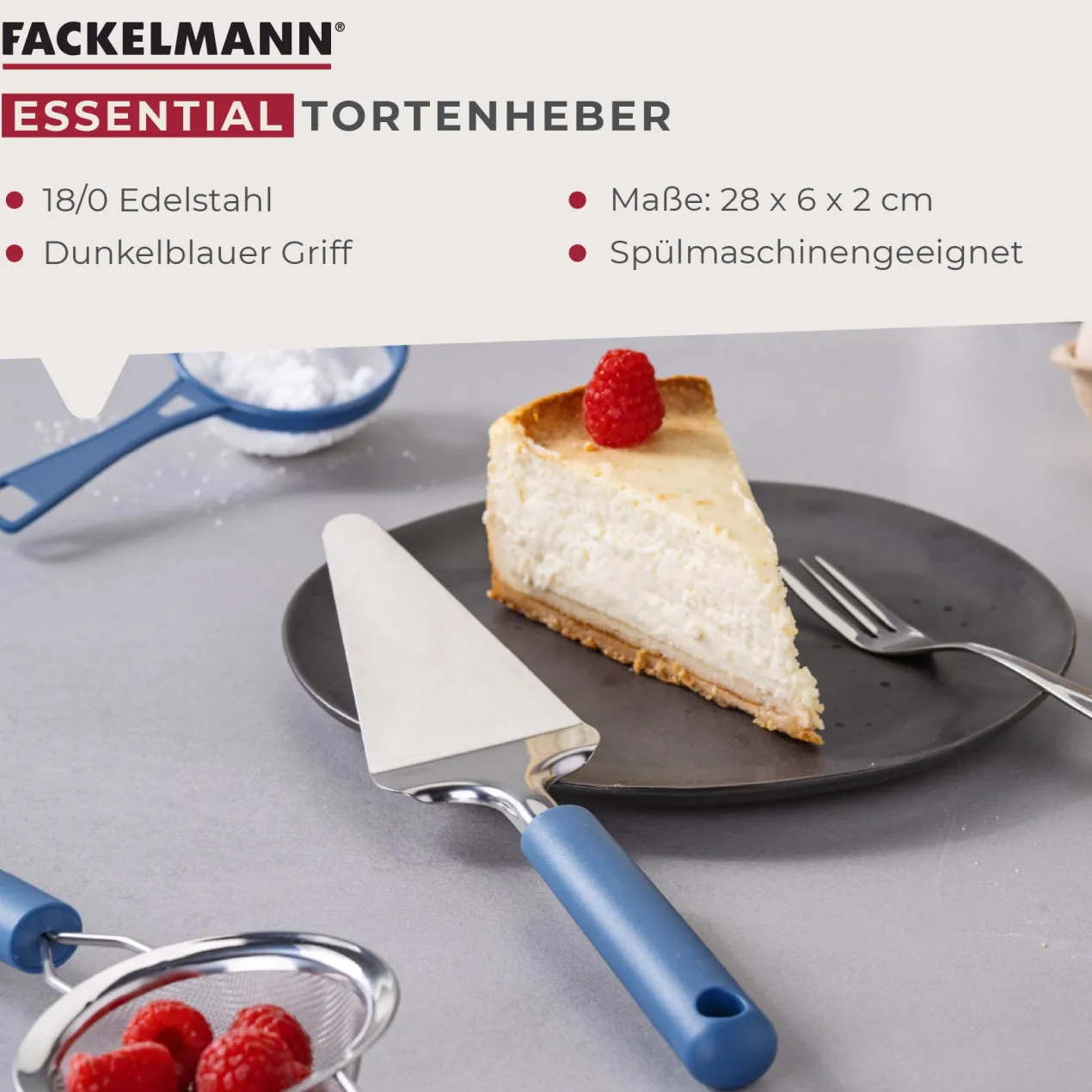 Tortenheber Essential, blau