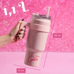 Trinkbecher Pink, 1L