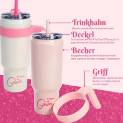 Trinkbecher Pink, 1L