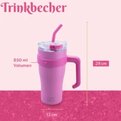 Trinkbecher Pink, 850ml