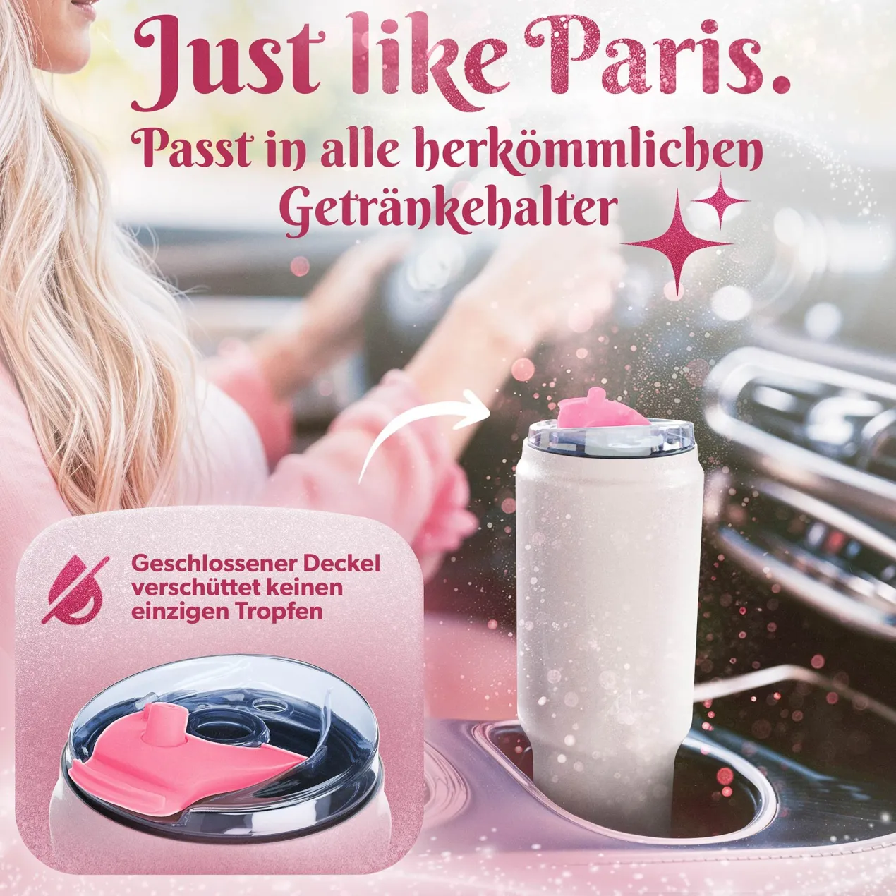 Trinkbecher Weiß, 1 L