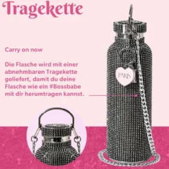 Trinkflasche Schwarz, 750ml