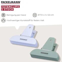 Tütenclips mit Sprüchen Be The Move, 2-tlg.