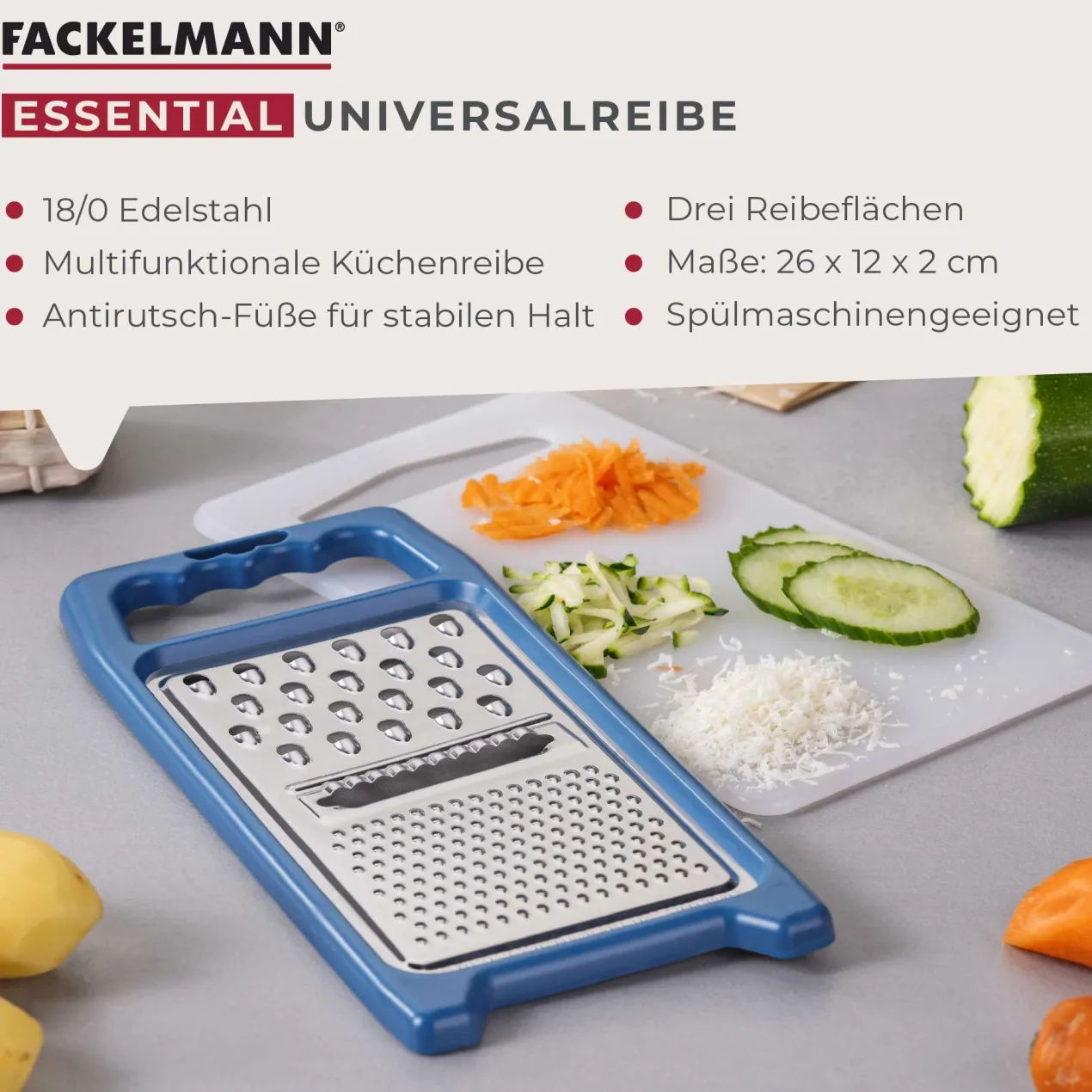 Universalreibe Essential, blau