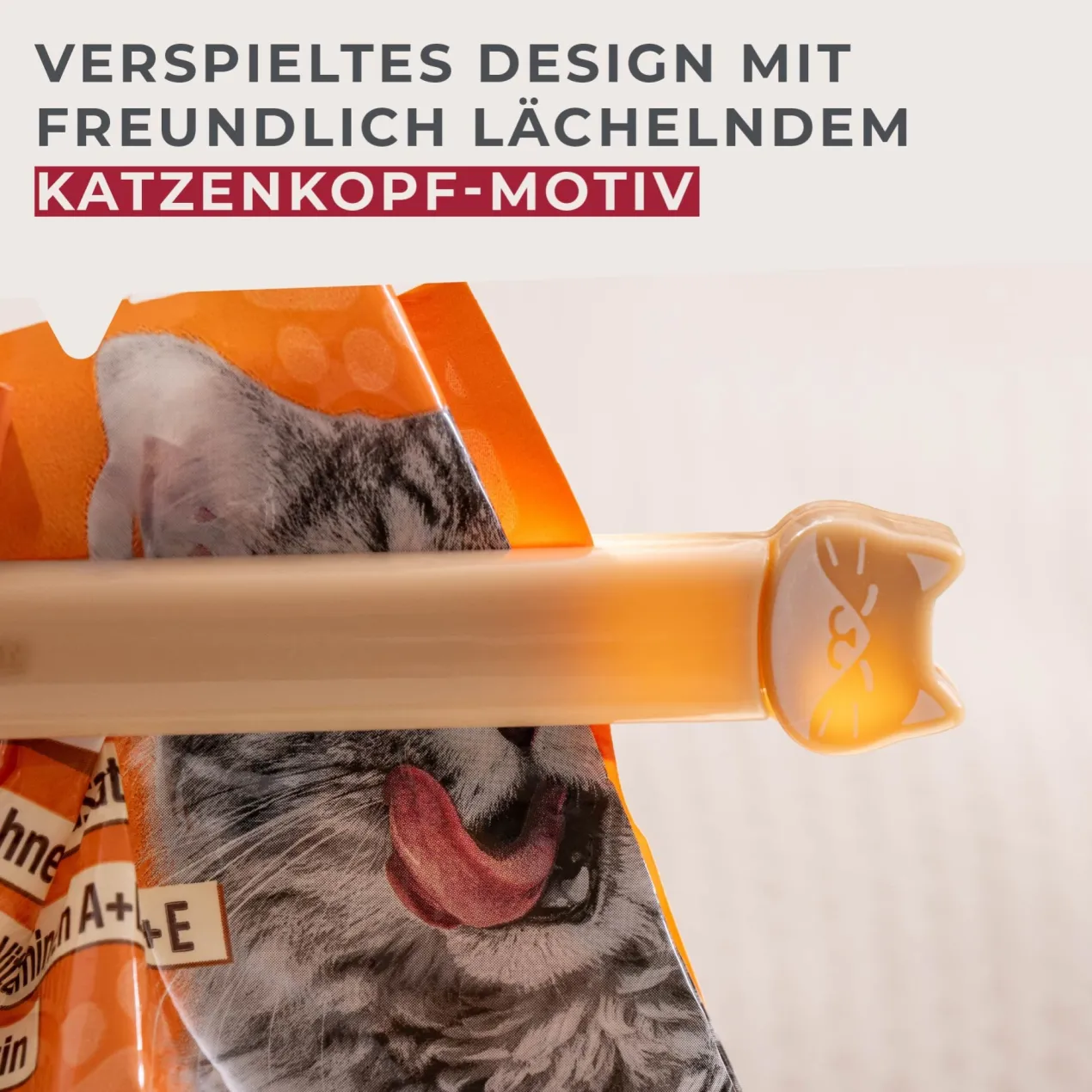 Verschluss-Clips Katze Our Pets, beige