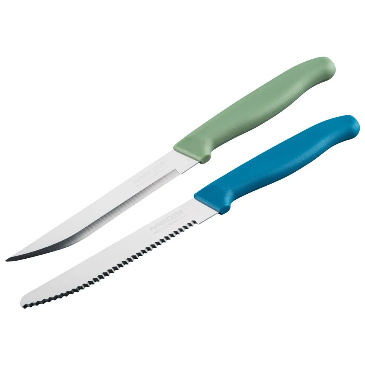 Vespermesser-Set Elemental, 2 Stück, grün/blau
