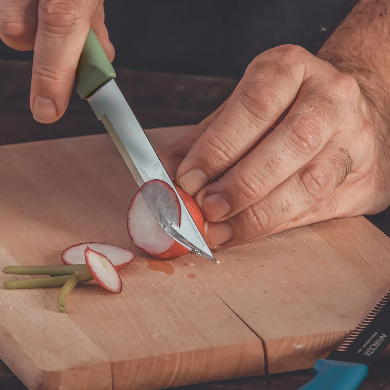Vespermesser-Set Elemental, 2 Stück, grün/blau