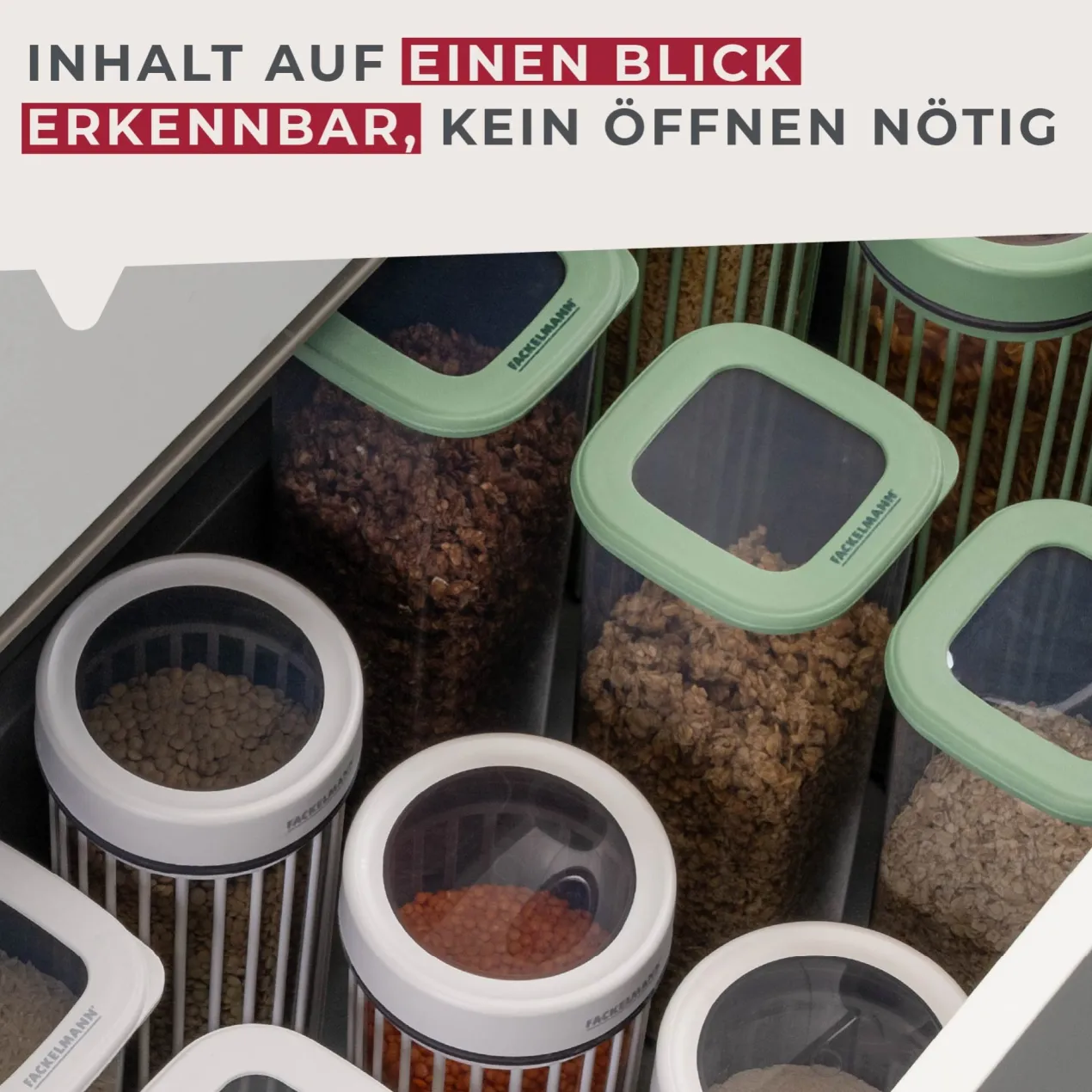 Vorratsdose Be The Move, eckig, 1,75L